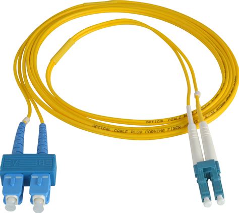 2 Meter 9u125u Fiber Optic Patch Cable Singlemode Duplex Lc To Sc Yellow