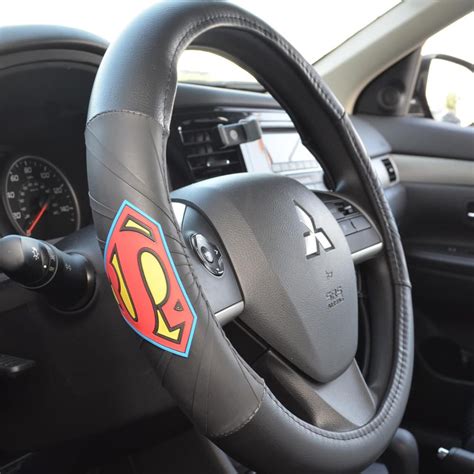 Superman Car Steering Wheel Cover Standard 145 To 155 Inch Bdk