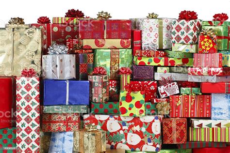 Stack Of Christmas Presents Stock Photo Download Image Now Istock