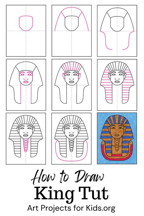 How To Draw King Tut Really Easy Drawing Tutorial Otosection