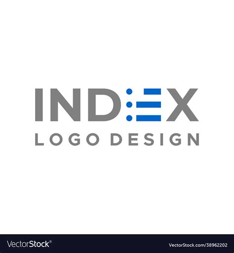 Index Logo Royalty Free Vector Image Vectorstock