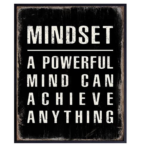 Buy Positive Quotes Motivational Wall Art And Decor Mindset Is