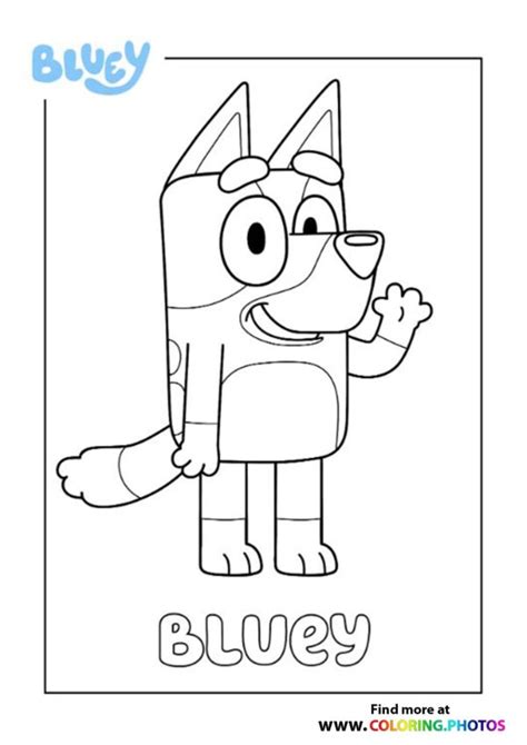 Bluey Dad - Coloring Pages for kids