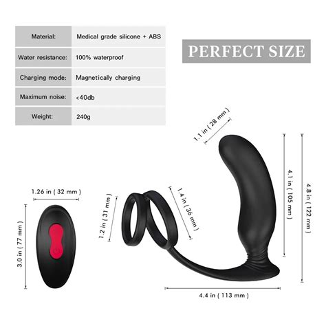 Male G Spot Vibrator Prostate Massager With 9 Vibrating Modes 3 In 1 Prostate Testicles