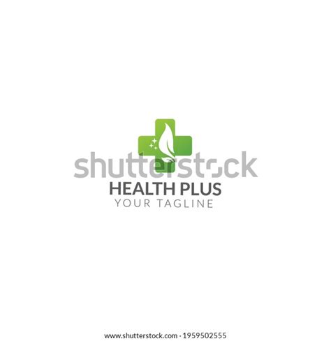 Health Plus Logo Vector Illustrationssuitable Your Stock Vector