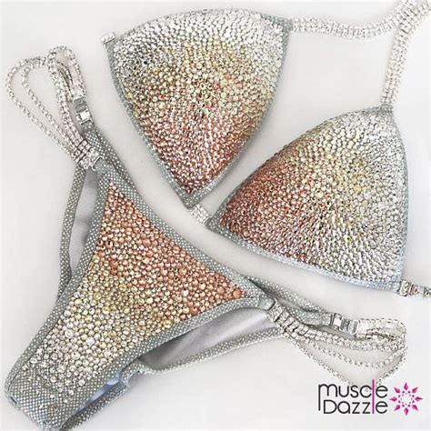 Gold And Silver Crystal Competition Bikini Cb014 Etsy In 2021
