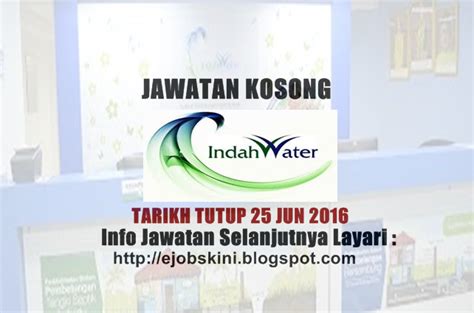 Pemandu peribadi datin 2016, jawatan kosong kilang sandakan, ctrm melaka jawatan kosong, gaji pemandu lori gardenia, jawatan kosong pemandu bas transnasional. Jawatan Kosong Indah Water Konsortium (IWK) - 25 Jun 2016