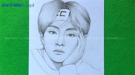 How To Draw V BTS Kim Taehyung Pencil Skech Step By Step Pencil Drawing For Beginner