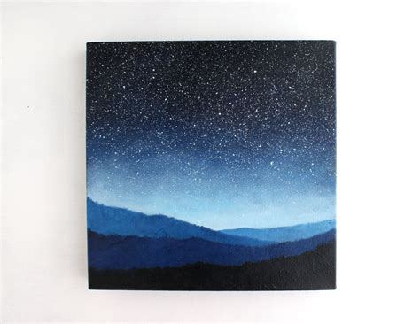 Night Sky Oil Painting 12 X 12