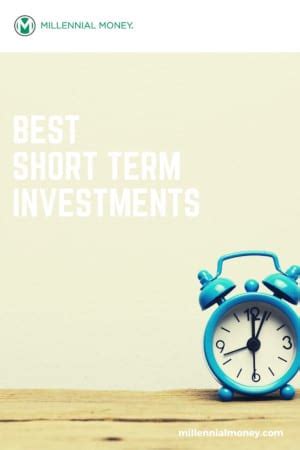 The investment options are classified into three categories based on the risk involved in the depending on the performance, you may get high returns towards your invested money. 12 Best Short Term Investments for 2020 | Millennial Money