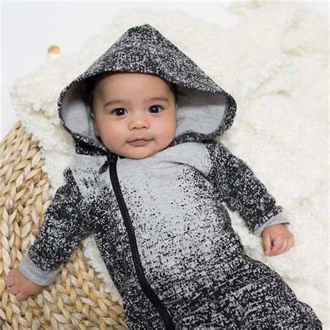 Baby Kids Boys Girls Infant Hooded Romper Jumpsuit Fashion Convenient