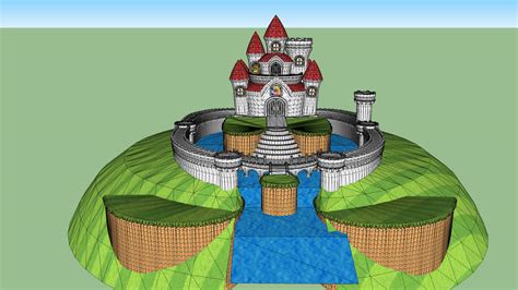 Castle Outside New Super Mario Bros U Loadiine Ready2play 3d
