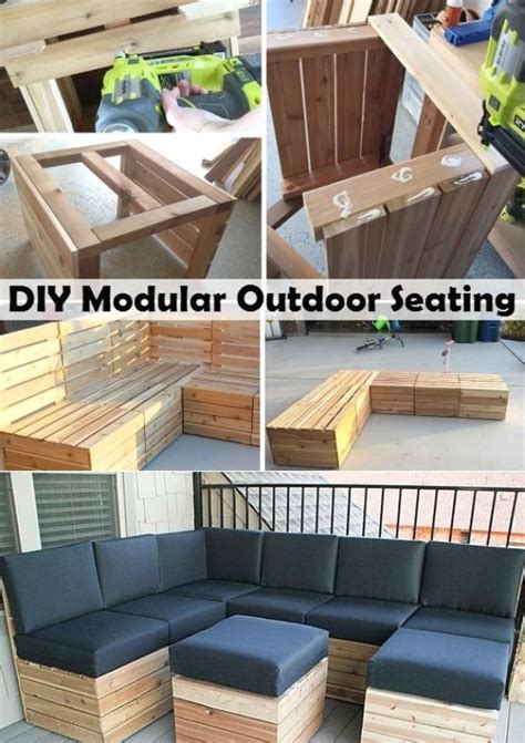 DIY Modular Outdoor Seating | I Luv DIY | Pallet furniture outdoor