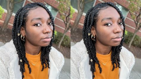 Box Braids No Extension Natural Hair Youtube