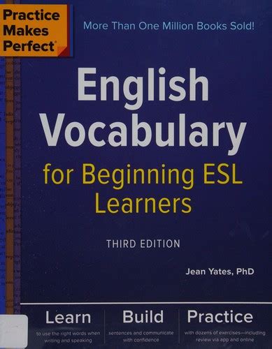 English Vocabulary For Beginning Esl Learners By Jean Yates Open Library