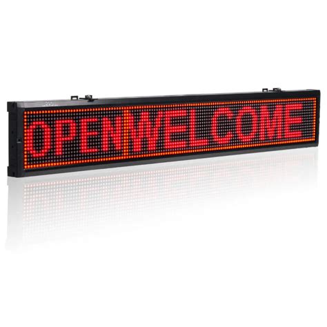 Leadleds Rgy Tri Color 30 X 63 In Usb Programmable Led Sign Board