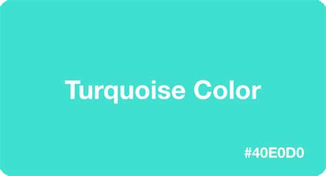 Turquoise Color Best Practices Color Codes Palettes And More