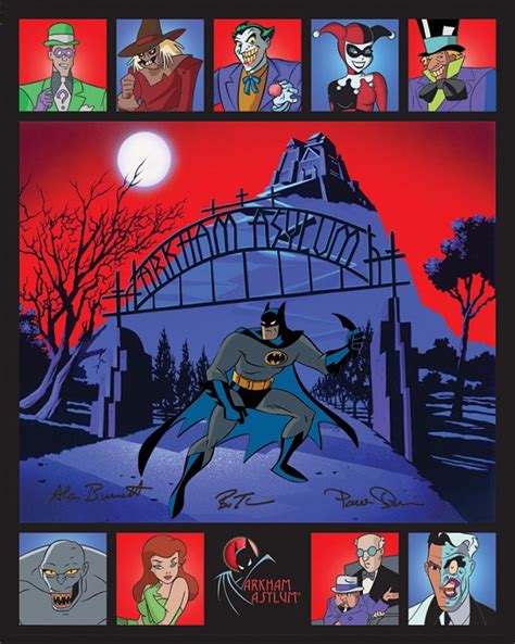 Bruce Timm Arkham Asylum Hand Painted Limited Edition Cel Marvel Dc