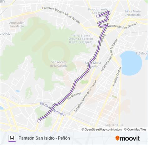 Ruta microbús horarios paradas y mapas Bosques de Los Cedros