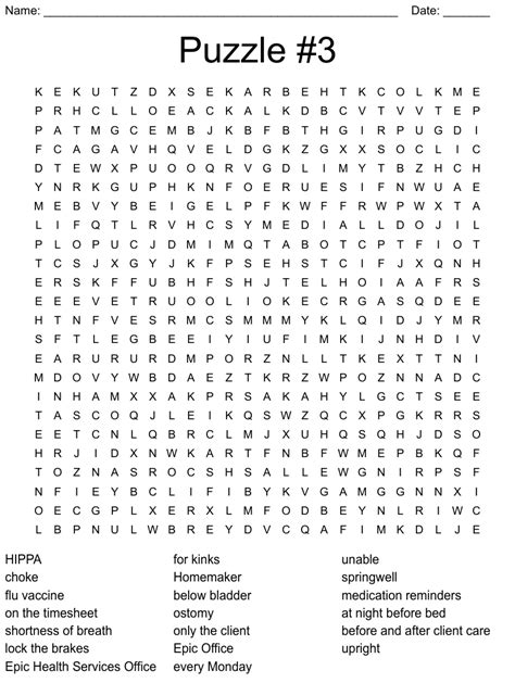 Puzzle 3 Word Search Wordmint