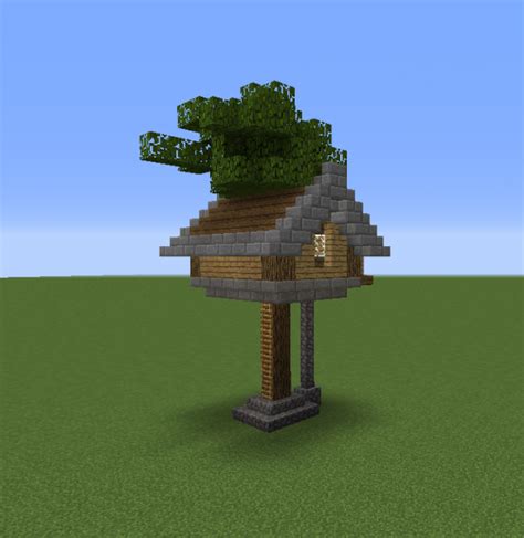 It wont function later , because it has no place for enchantment table or lots of chests. Simple Starter TreeHouse - Blueprints for MineCraft Houses ...