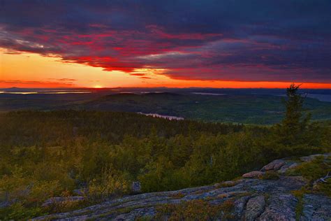 A Cadillac Mountain Sunset Photograph By Stephen Vecchiotti