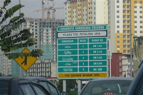 7 facilities on malaysian expressways. Kadar Tol Lebuhraya Mex