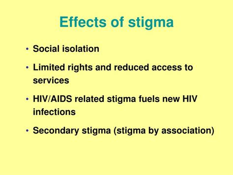 Ppt Stigma And Discrimination Related To Hivaids Powerpoint