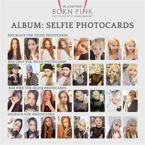 Blackpink Lisa Photocard Bundle Born Pink The Album Photocards Lisa