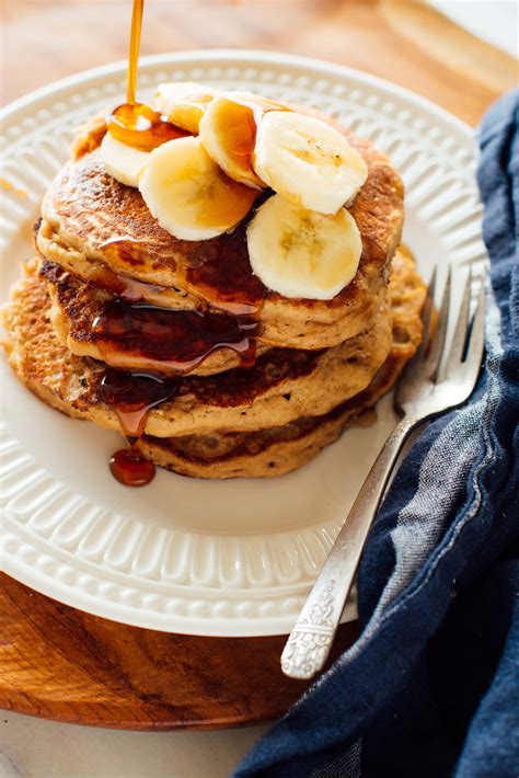 Using a wire whisk, beat until batter is somewhat smooth but has a few lumps from the bananas. Denai Hatiku Sayang: Whole Wheat Banana Pancakes