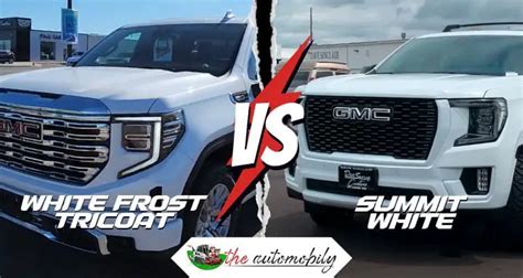 White Frost Tricoat Vs Summit White What To Choose