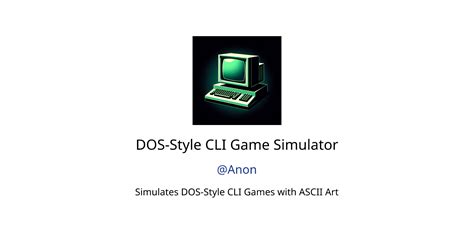 Dos Style Cli Game Simulator Gpts Author Description Features And