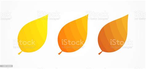 Three Autumn Leaves Colors Stock Illustration Download Image Now