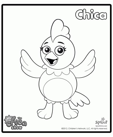Chica Coloring Sheet Coloring Pages