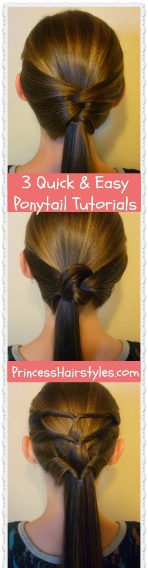 But don't panic just yet. 3 Quick and Easy Ponytail Hairstyles | Hairstyles For ...