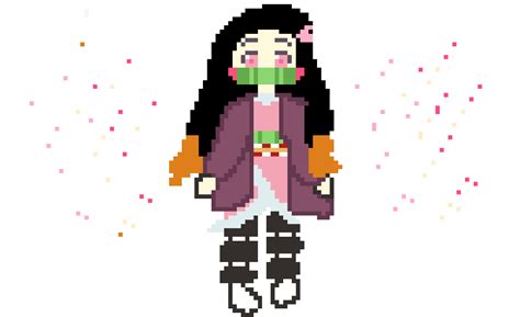 Mini Nezuko Pixal Art Pixel Art Maker