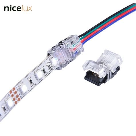 Conector Para Tira De LED RGB 5 Uds 4 Pines 5050 10mm Cinta LED