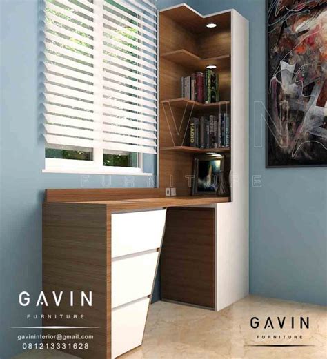 Design Meja Belajar Minimalis Dengan Kabinet Buku By Gavin Gavin Interior