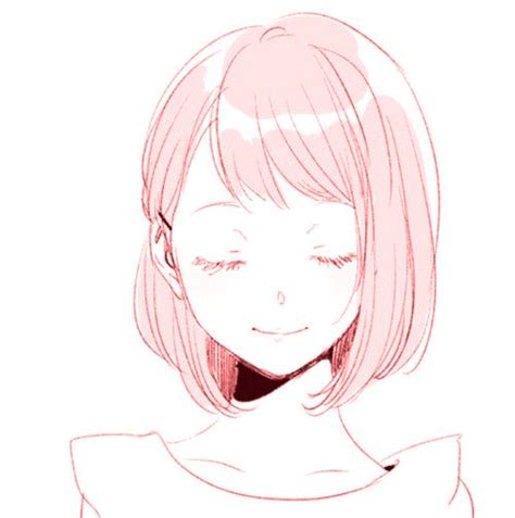 Anime Pink Cute Girl Smile Aesthetic Art Edit By Sofiah