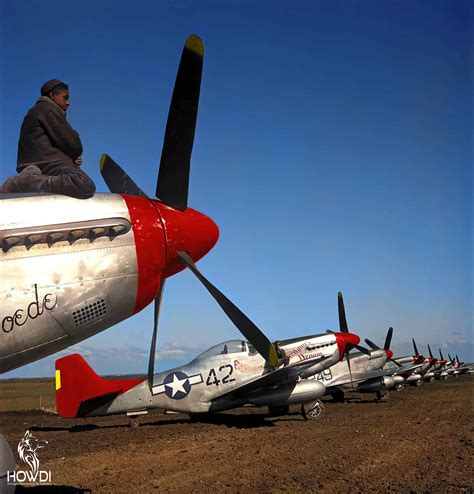 Colorized Photo Of An Unidentified Tuskegee Airmen Caf Rise Above