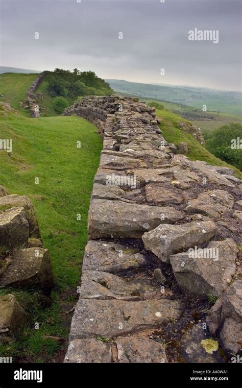 Remains Of The Roman Hadrians Wall Hi Res Stock Photography And Images