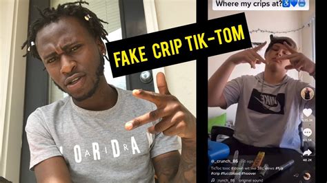 Fake Tiktok Crip Doing Gang Signs On Tiktok Youtube