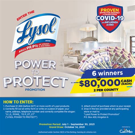 Lysol Power To Protect Promotion Cari Med Ltd