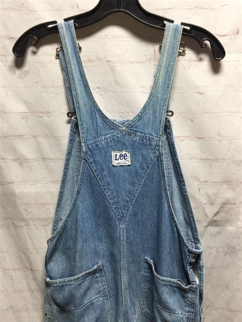 Classic Light Wash Lee Denim Overalls Small Fit As Is Boardwalk Vintage