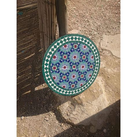 Moroccan Mosaic Table Handcrafted Round Moroccan Table Etsy