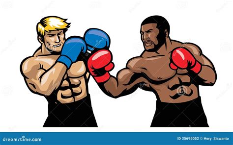 Boxing Stock Vector Illustration Of Body Punch Boxing