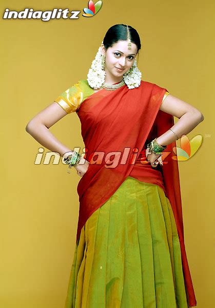 Malayali Actress Bhavana Half Saree