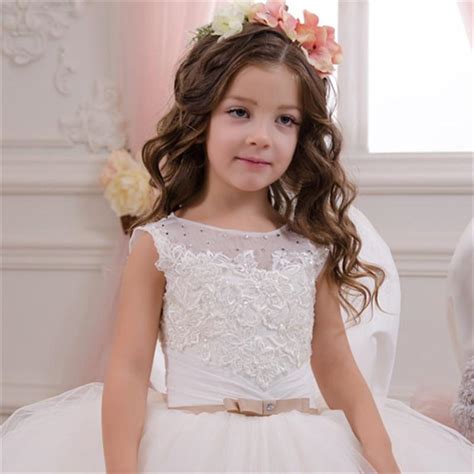 Buy Lace Sleeveless Flower Boy Dress Birthday Princess Long Skirt Peng