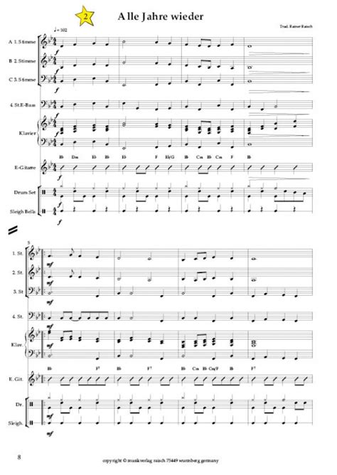Dieses traditionelle weihnachtslied gehört zu den bekanntesten deutschsprachigen weihnachtsliedern. Blasorchester - Die 21 schönsten Weihnachtslieder - Musikverlag Raisch