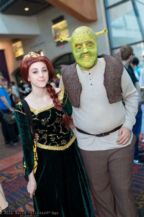 Princess Fiona And Shrek Celebrity Halloween Costumes Disney Cosplay